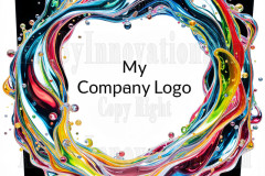 Logo Colored Water Dynamic: Amazing Digital Graphics Art Collection