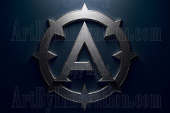 Logo Company Metallic Symbol Design - Amazing Digital Graphics Art Collection