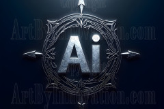 Logo Company Metallic Symbol Design - Amazing Digital Graphics Art Collection