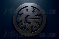 Logo Company Metallic Symbol Design - Amazing Digital Graphics Art Collection