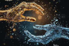 Logo Connecting Hands Dynamic: Amazing Digital Graphics Art Collection