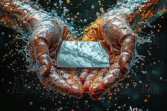 Logo Connecting Hands Dynamic: Amazing Digital Graphics Art Collection