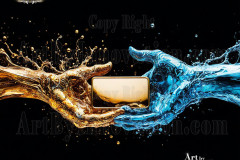Logo Connecting Hands Dynamic: Amazing Digital Graphics Art Collection