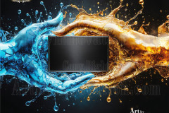 Logo Connecting Hands Dynamic: Amazing Digital Graphics Art Collection