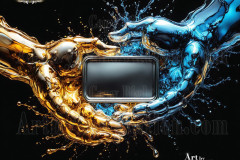 Logo Connecting Hands Dynamic: Amazing Digital Graphics Art Collection