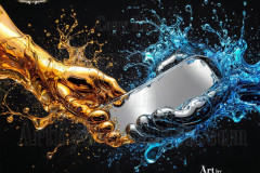 Logo Connecting Hands Dynamic: Amazing Digital Graphics Art Collection