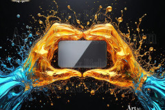 Logo Connecting Hands Dynamic: Amazing Digital Graphics Art Collection