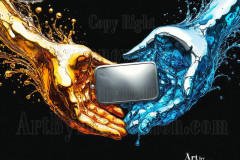 Logo Connecting Hands Dynamic: Amazing Digital Graphics Art Collection