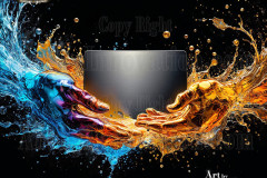 Logo Connecting Hands Dynamic: Amazing Digital Graphics Art Collection