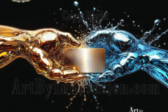 Logo Connecting Hands Dynamic: Amazing Digital Graphics Art Collection