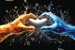 Logo Connecting Hands Dynamic: Amazing Digital Graphics Art Collection