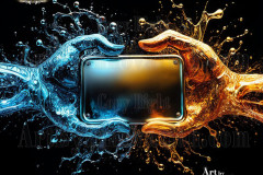 Logo Connecting Hands Dynamic: Amazing Digital Graphics Art Collection