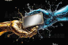 Logo Connecting Hands Dynamic: Amazing Digital Graphics Art Collection