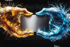 Logo Connecting Hands Dynamic: Amazing Digital Graphics Art Collection