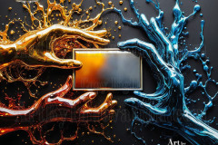 Logo Connecting Hands Dynamic: Amazing Digital Graphics Art Collection