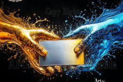 Logo Connecting Hands Dynamic: Amazing Digital Graphics Art Collection