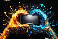 Logo Connecting Hands Dynamic: Amazing Digital Graphics Art Collection