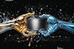 Logo Connecting Hands Dynamic: Amazing Digital Graphics Art Collection