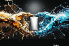 Logo Connecting Hands Dynamic: Amazing Digital Graphics Art Collection