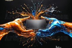 Logo Connecting Hands Dynamic: Amazing Digital Graphics Art Collection