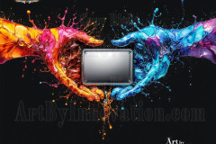 Logo Connecting Hands Dynamic: Amazing Digital Graphics Art Collection