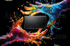 Logo Connecting Hands Dynamic: Amazing Digital Graphics Art Collection