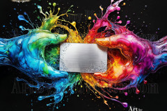 Logo Connecting Hands Dynamic: Amazing Digital Graphics Art Collection