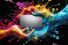 Logo Connecting Hands Dynamic: Amazing Digital Graphics Art Collection