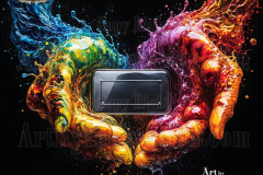 Logo Connecting Hands Dynamic: Amazing Digital Graphics Art Collection