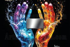 Logo Connecting Hands Dynamic: Amazing Digital Graphics Art Collection