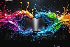 Logo Connecting Hands Dynamic: Amazing Digital Graphics Art Collection