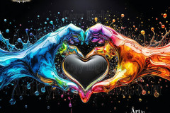 Logo Connecting Hands Dynamic: Amazing Digital Graphics Art Collection