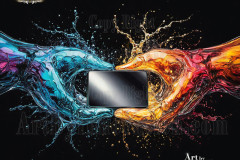 Logo Connecting Hands Dynamic: Amazing Digital Graphics Art Collection