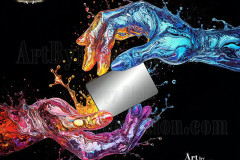 Logo Connecting Hands Dynamic: Amazing Digital Graphics Art Collection