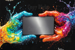 Logo Connecting Hands Dynamic: Amazing Digital Graphics Art Collection