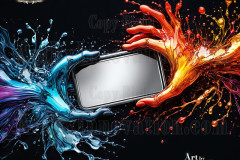 Logo Connecting Hands Dynamic: Amazing Digital Graphics Art Collection