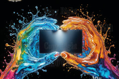 Logo Connecting Hands Dynamic: Amazing Digital Graphics Art Collection