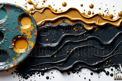 Logo Paint Strokes,Artist Specialized Design: Amazing Digital Graphics Art Collection