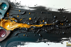 Logo Paint Strokes,Artist Specialized Design: Amazing Digital Graphics Art Collection