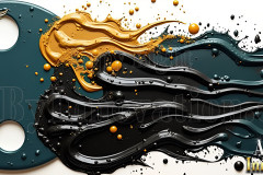 Logo Paint Strokes,Artist Specialized Design: Amazing Digital Graphics Art Collection