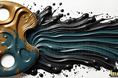 Logo Paint Strokes,Artist Specialized Design: Amazing Digital Graphics Art Collection