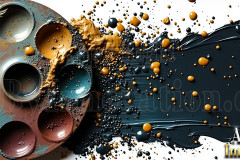 Logo Paint Strokes,Artist Specialized Design: Amazing Digital Graphics Art Collection