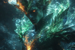 Elemental Mages,handsome men,fantasy,and magic,brought to life through the magic of AI