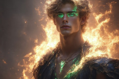 Elemental Mages,handsome men,fantasy,and magic,brought to life through the magic of AI