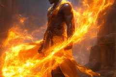 Elemental Mages,handsome men,fantasy,and magic,brought to life through the magic of AI