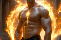 Elemental Mages,handsome men,fantasy,and magic,brought to life through the magic of AI