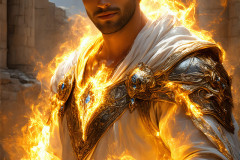 Elemental Mages,handsome men,fantasy,and magic,brought to life through the magic of AI