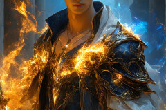 Elemental Mages,handsome men,fantasy,and magic,brought to life through the magic of AI