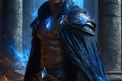 Elemental Mages,handsome men,fantasy,and magic,brought to life through the magic of AI