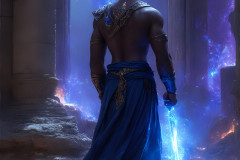 Elemental Mages,handsome men,fantasy,and magic,brought to life through the magic of AI